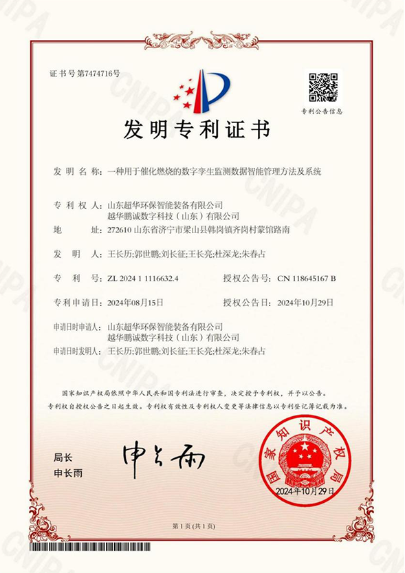 一種用于催化燃燒的數(shù)字孿生監(jiān)測(cè)數(shù)據(jù)智能管理方法 及系統(tǒng)